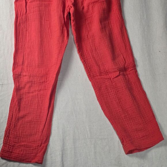 Saturday Sunday Anthropologie Isabel‎ Tie Front Jumpsuit Red Sleeveless Women XS - Picture 8 of 16